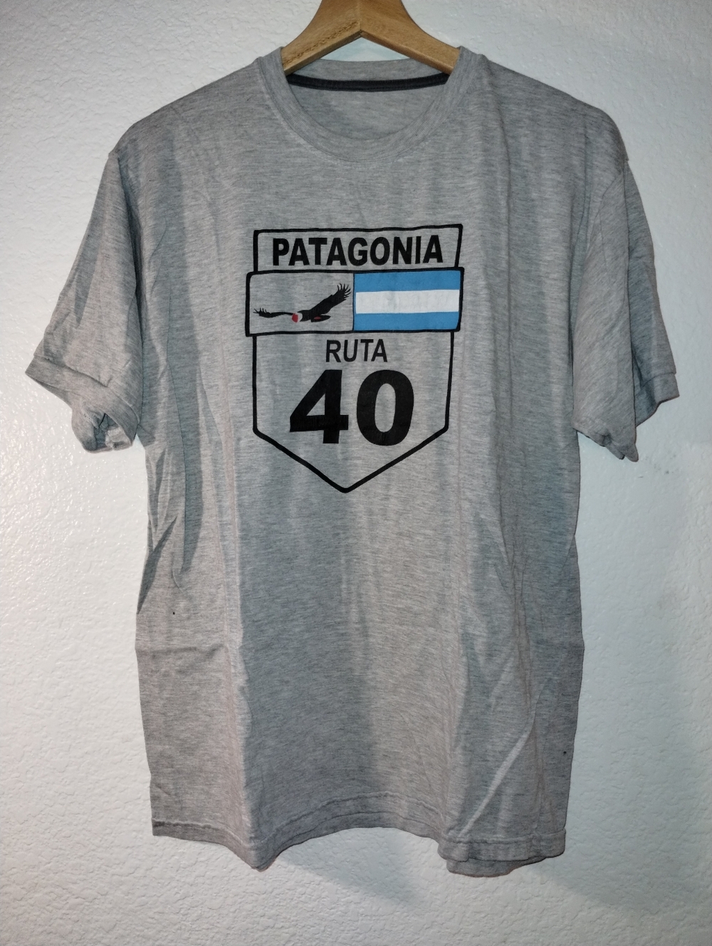 Patagonia Grey Short-Sleeve 'Ruta 40' Graphic Tee Size S/M